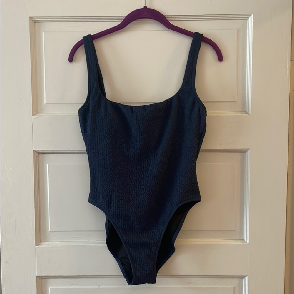 JCREW Navy Blue One-Piece Swimsuit